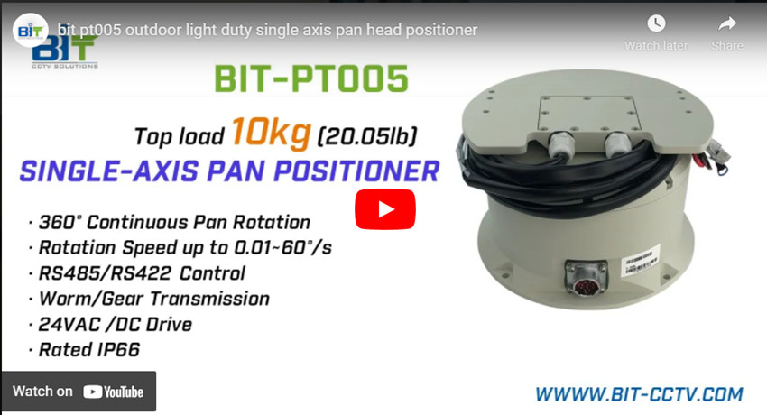 Bit Pt005 Yttre ljustjänst Enkel axel med Pan Head Positionaler